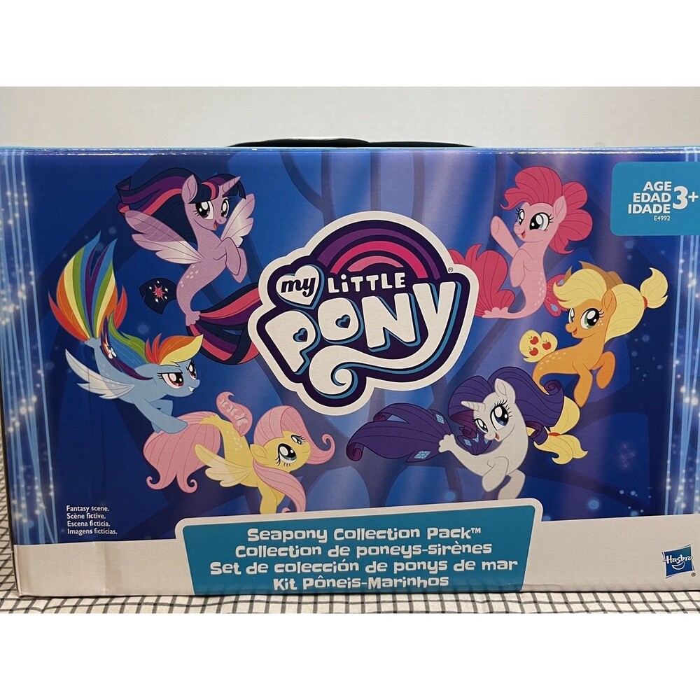 ✨NEW✨My Little Pony Seapony Collection Pack- 6 Figure Set - Ponies Are Mermaids